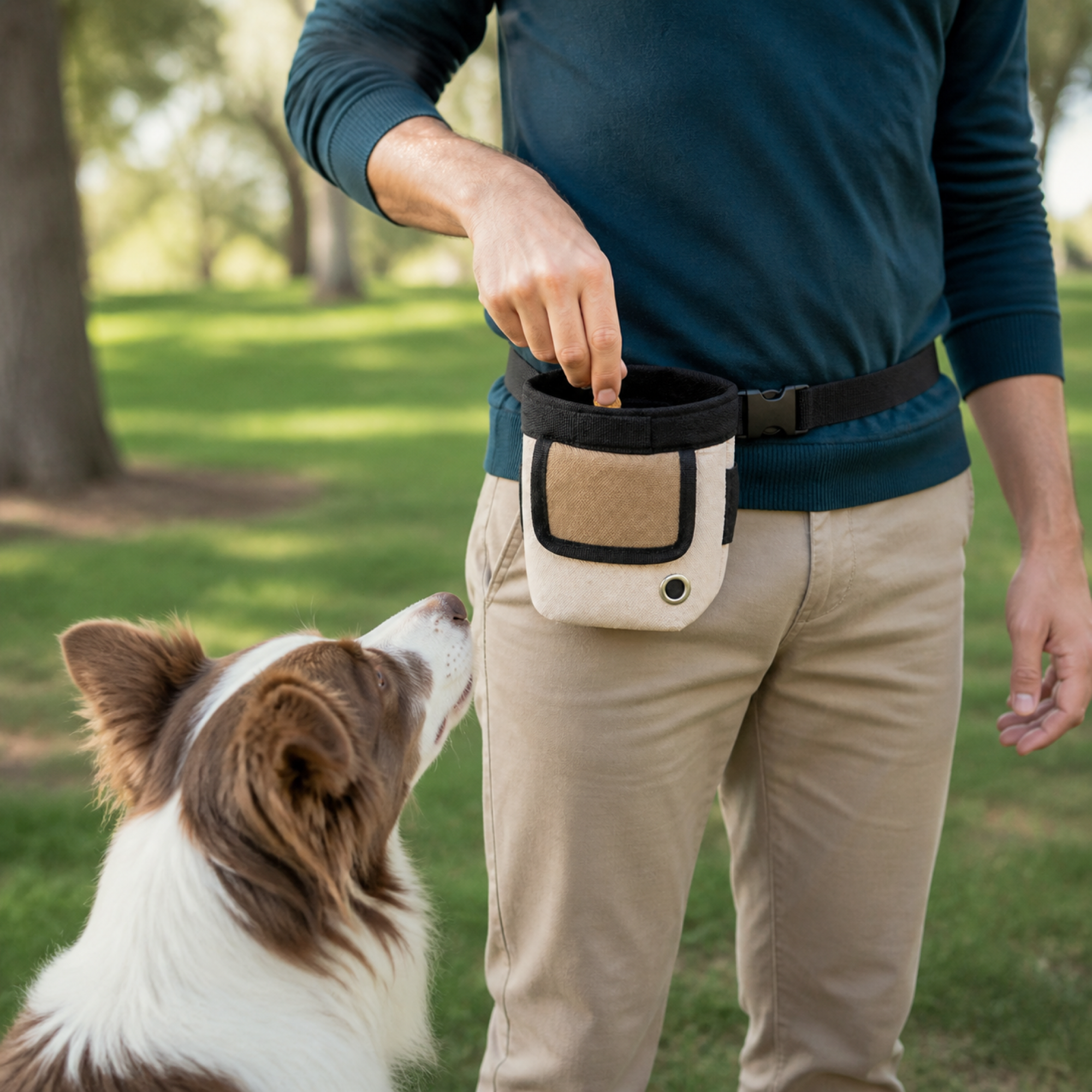 Training Treat Waist Pack shown in use